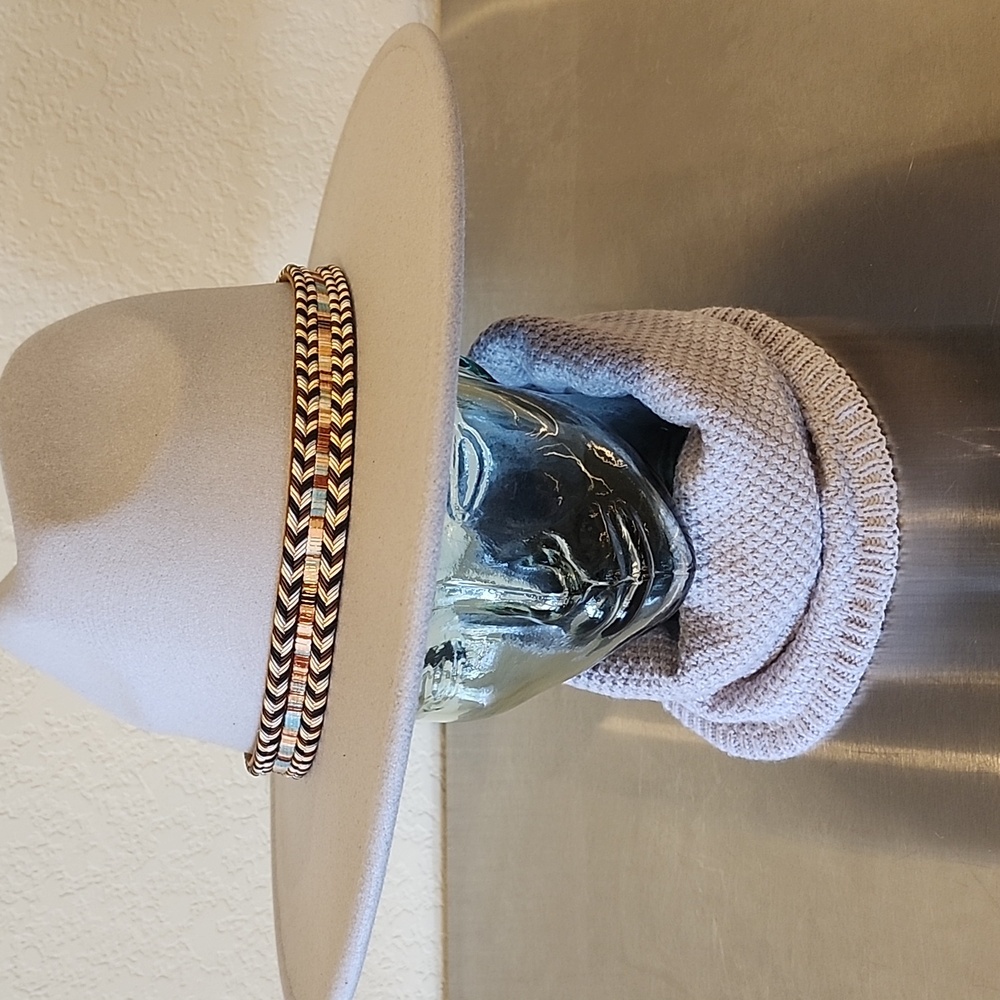 Western Rancher Style Felt Fedora Hat NWT